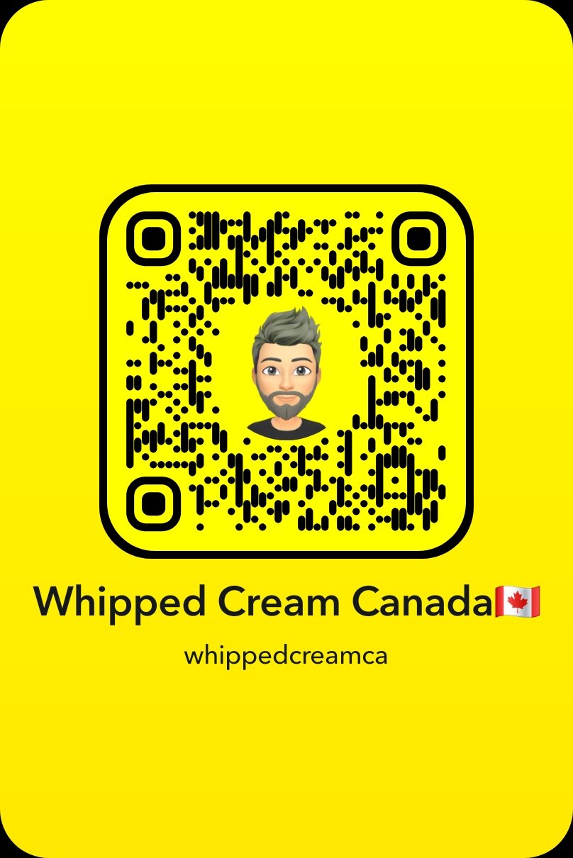 Whipped Cream Canada Snapchat code