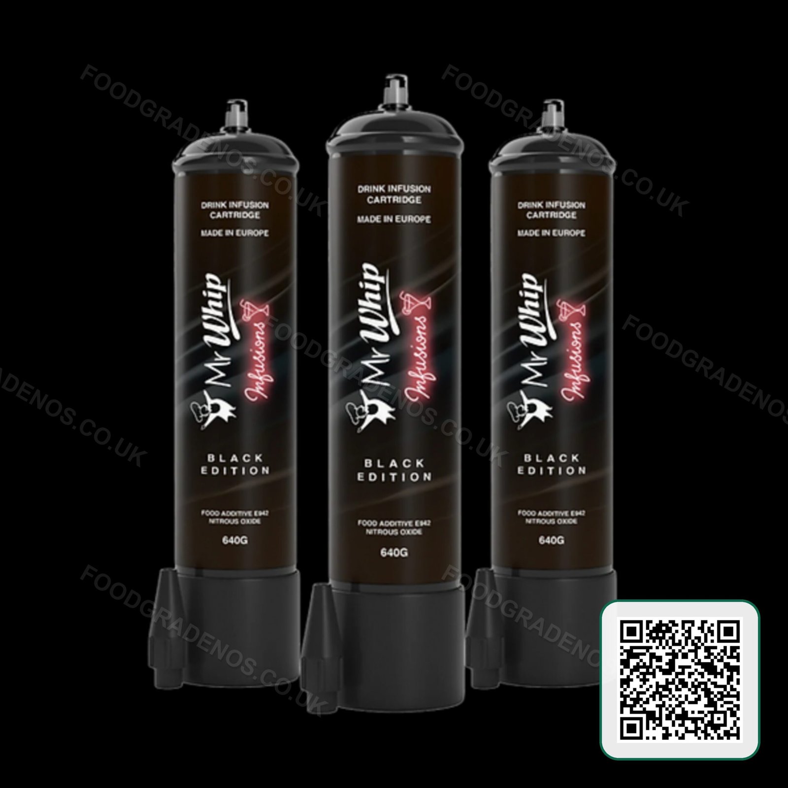 Mr Whip Infusions Black Edition 640g Cylinder